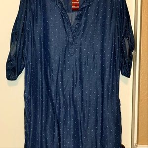 Avenue jean dress with pockets